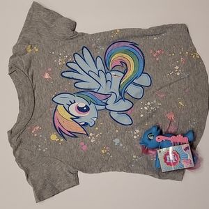 Jumping beans pony short sleeve shirt with pony toy